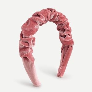 J Crew Scrunchie velvet headband nwt